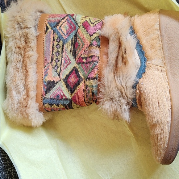 Vintage fur winter boots size 39 - Picture 2 of 12